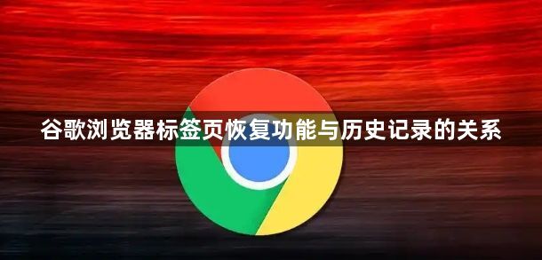 谷歌浏览器标签页恢复功能与历史记录的关系1