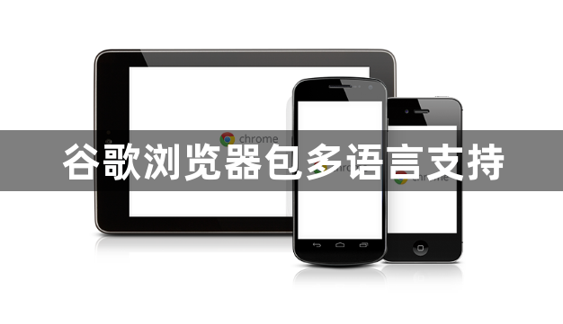 谷歌浏览器包多语言支持1