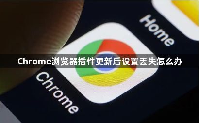 Chrome浏览器插件更新后设置丢失怎么办1
